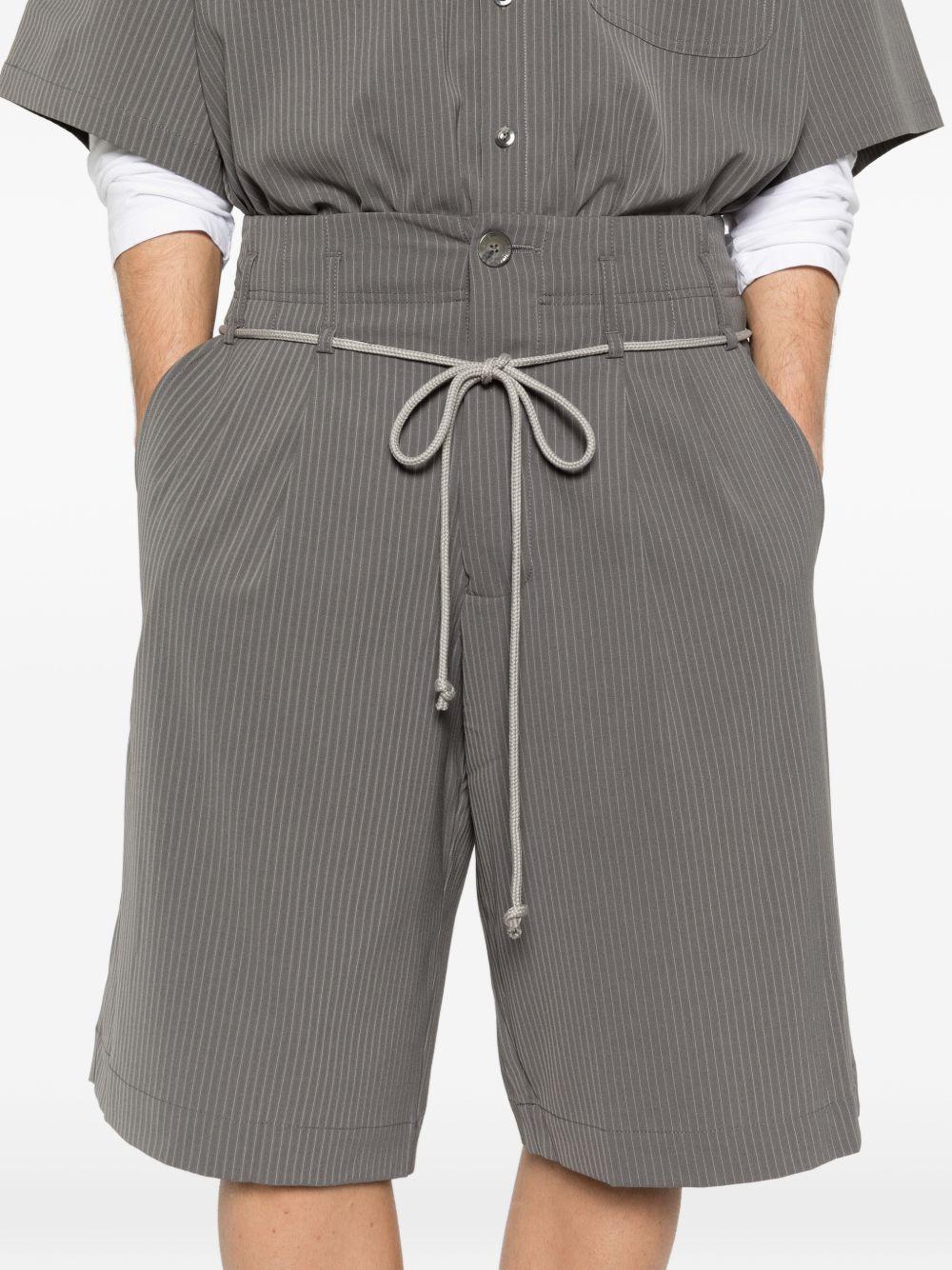 Pantaloncini con coulisse a righe in grigio Song for the mute - uomo 