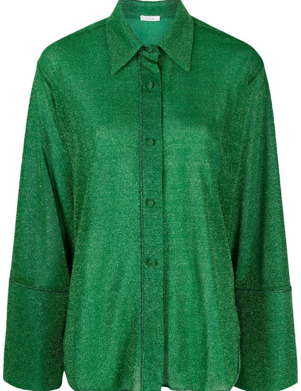 Camicia a maniche lunghe in lurex multicolore Oséree - donna 