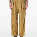 Pantaloni cargo in twill in beige And wander - uomo 