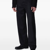 Pantaloni Gino con passanti per cintura in nero Sefr - uomo 