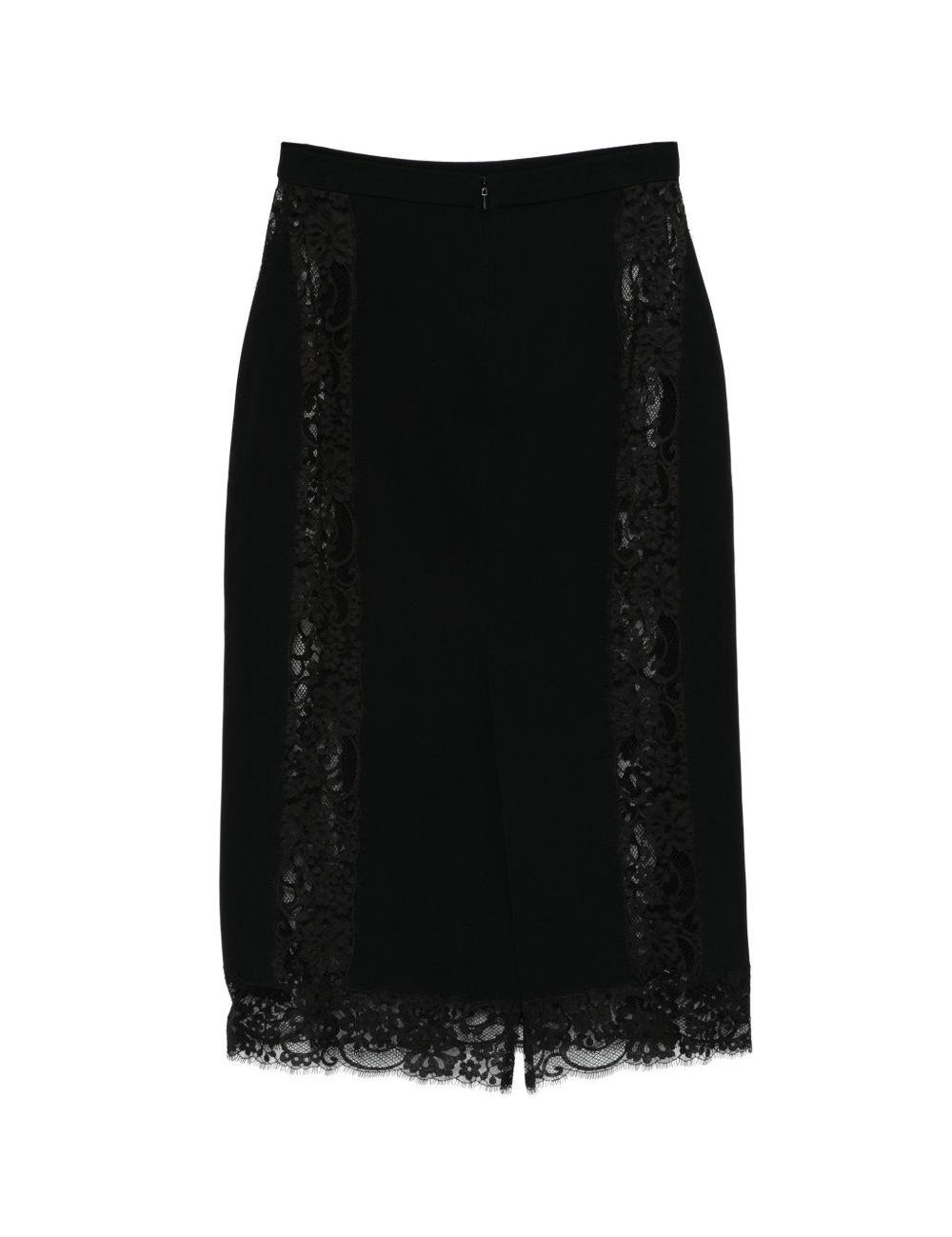 GONNA MIDI IN PIZZO IN NERO Elie Saab - DONNA 