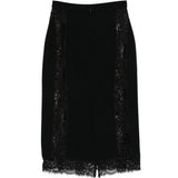 GONNA MIDI IN PIZZO IN NERO Elie Saab - DONNA 