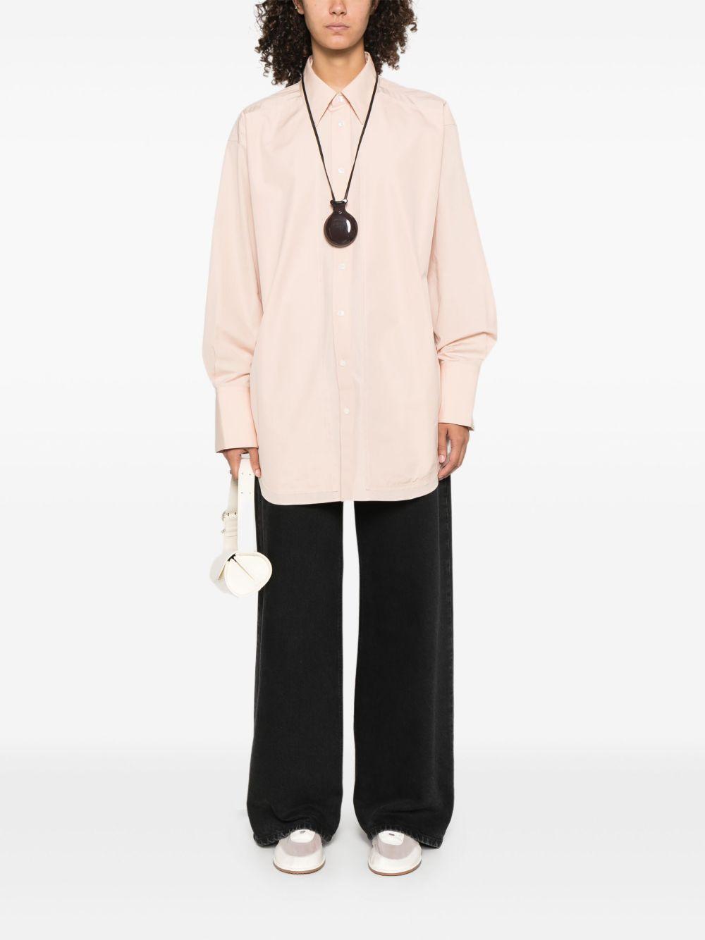Camicia con logo posteriore in rosa chiaro Ami Paris - unisex 