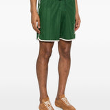Shorts sportivi con logo in verde Drole de monsieur - uomo 