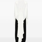 Blusa drappeggiata con design asmmetrico in avorio Amen - donna 