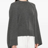 Maglione a mantella  in cashmere in grigio Toteme - donna 