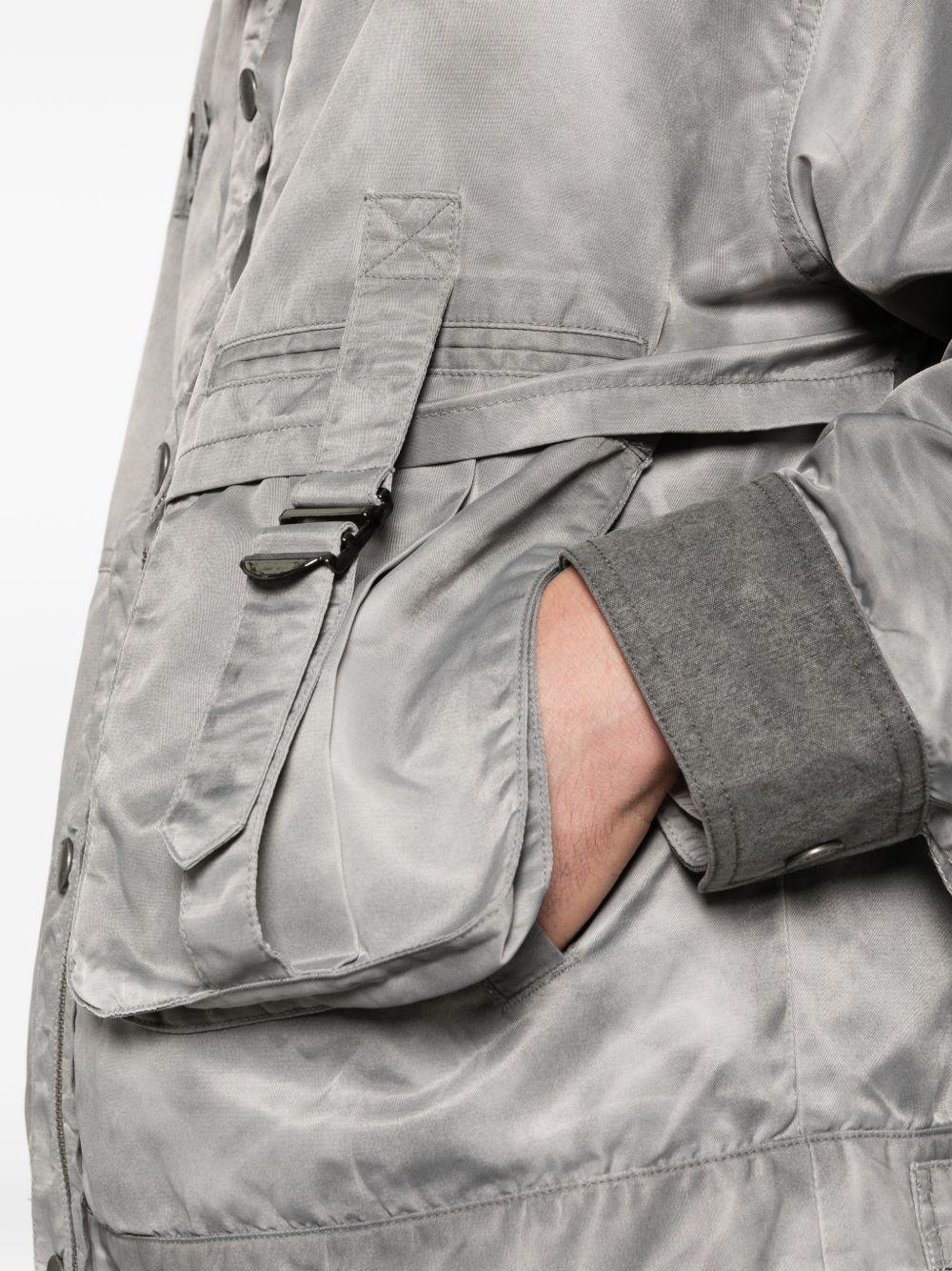 Giacca bomber con tasche in grigio Feng Chen Wang - uomo 