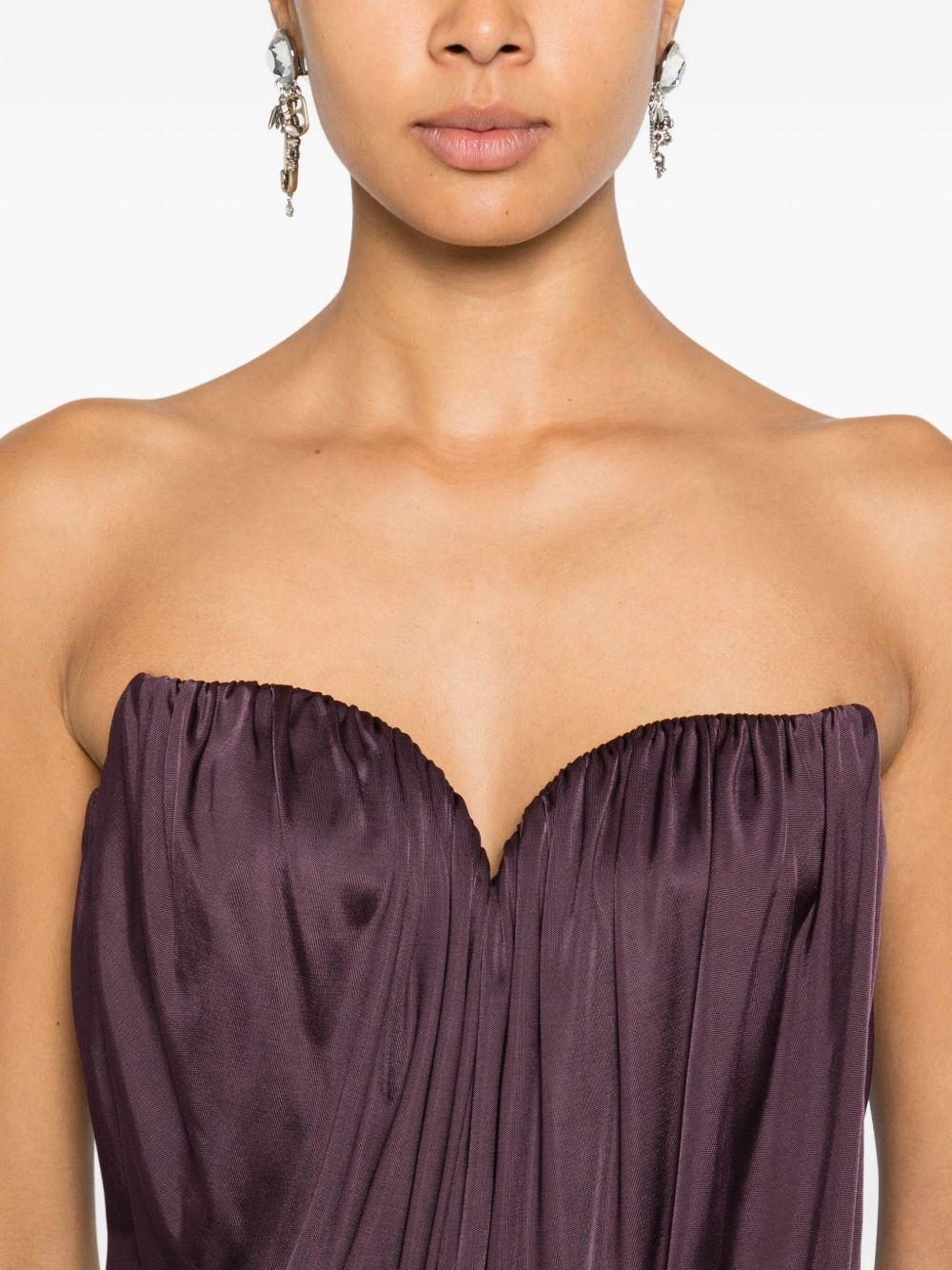 Top con ruches in viola Giuseppe di morabito - donna 
