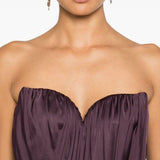 Top con ruches in viola Giuseppe di morabito - donna 