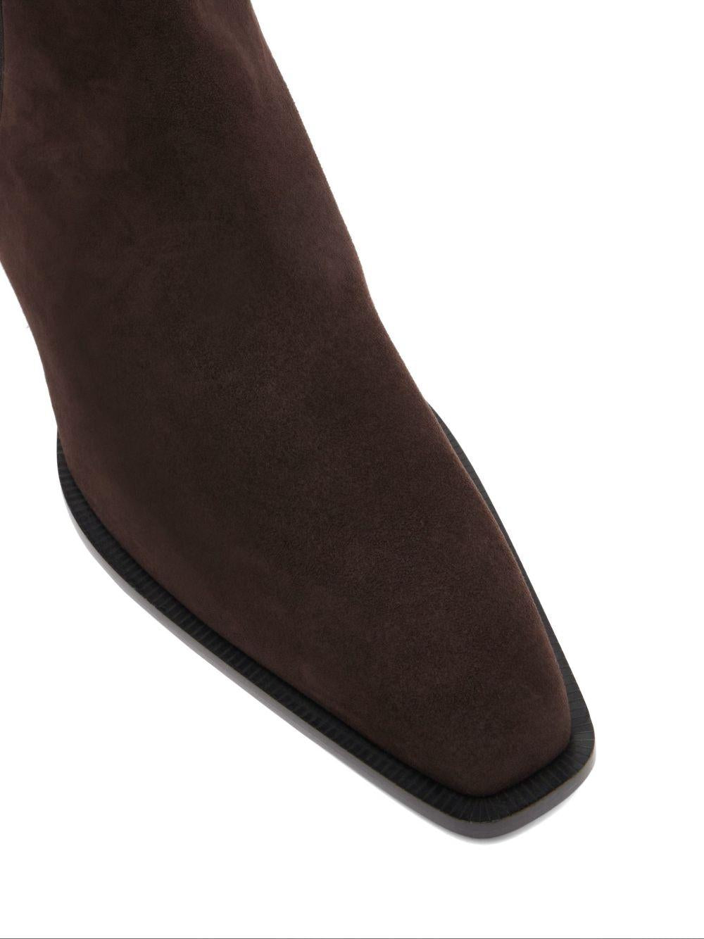 Stivaletti in suede in marrone Toteme - donna 