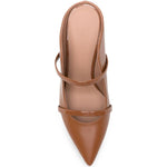 Mules Maureen 70 stiletto in pelle caramello 