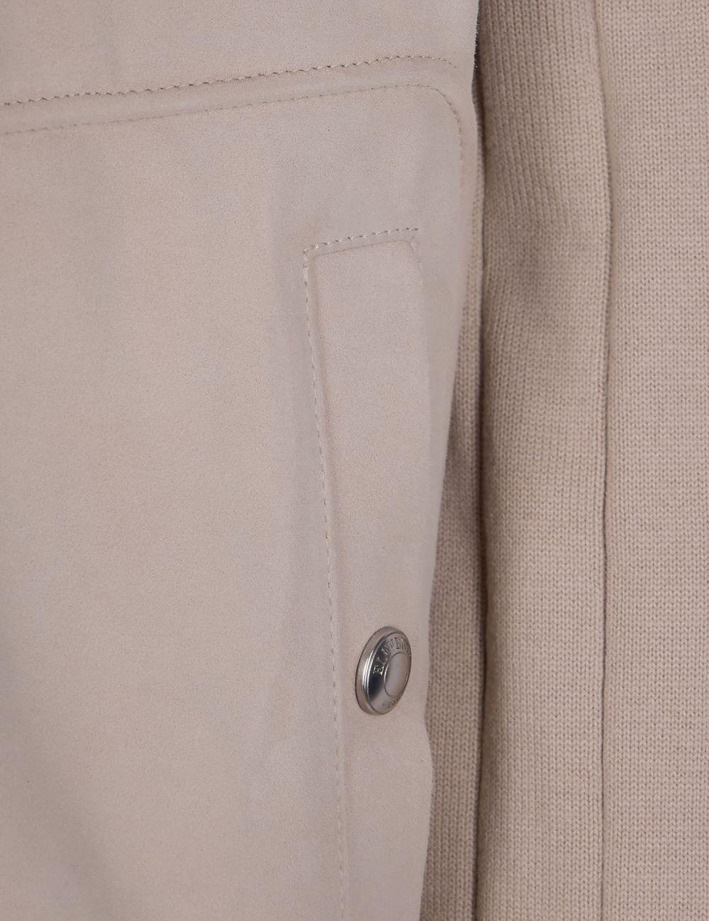 Giacca con inserti a coste in beige Eleventy - uomo 