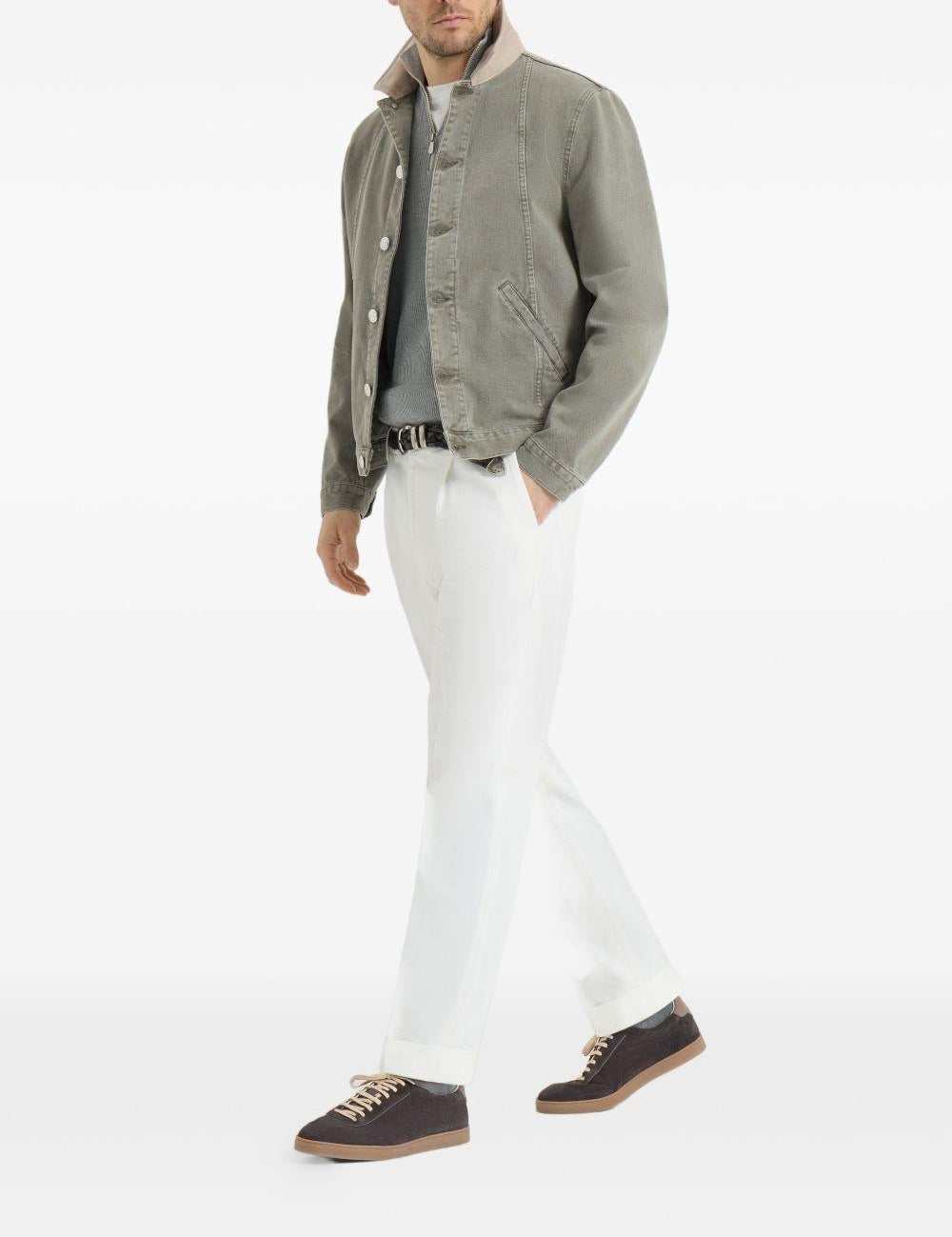 Sneakers  in camoscio in nero Brunello cucinelli - uomo 