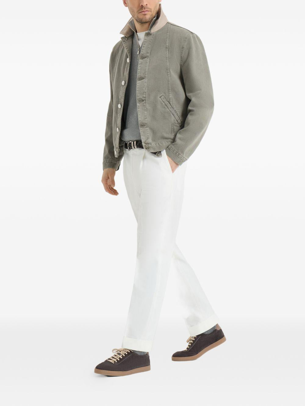 Sneakers  in camoscio in nero Brunello cucinelli - uomo 