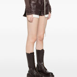 Pantaloncini con coulisse FOG BOXERS in marrone Rick owens - donna 