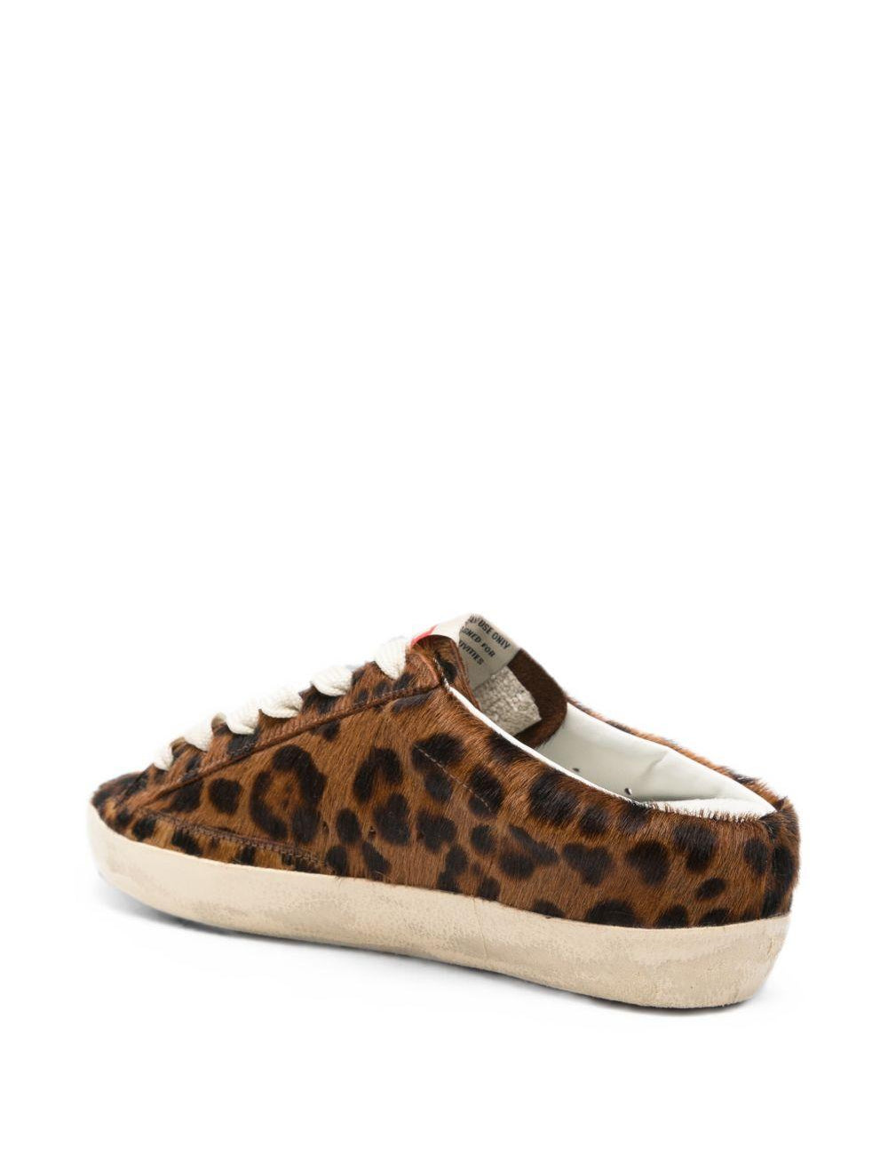 Sneakers-mules con stampa animalier Super-Star 