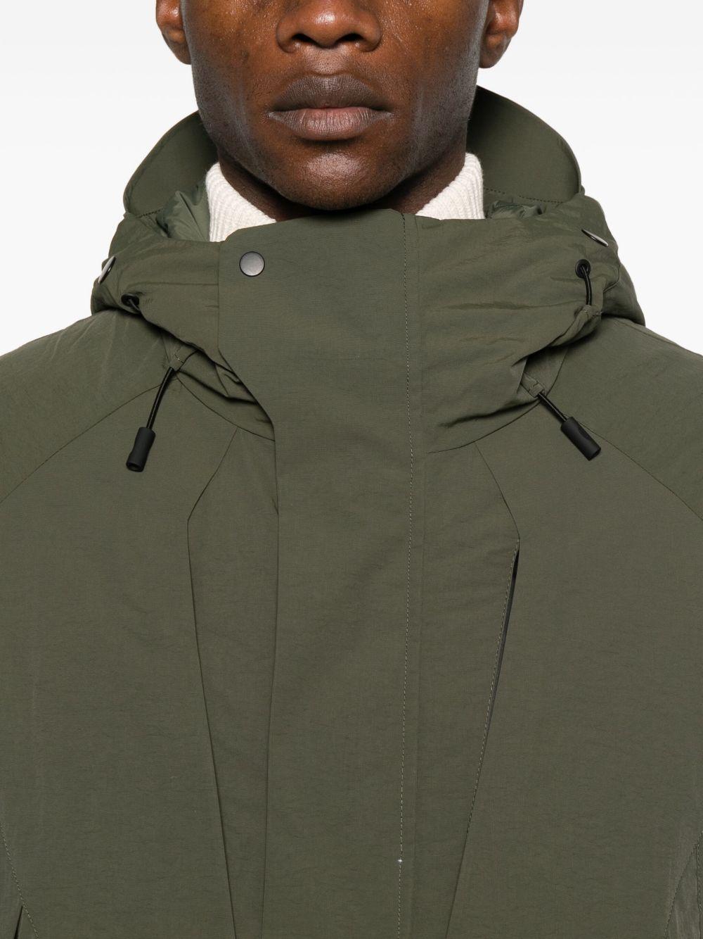 Giacca con cappuccio e zip in verde Jg1 - uomo 
