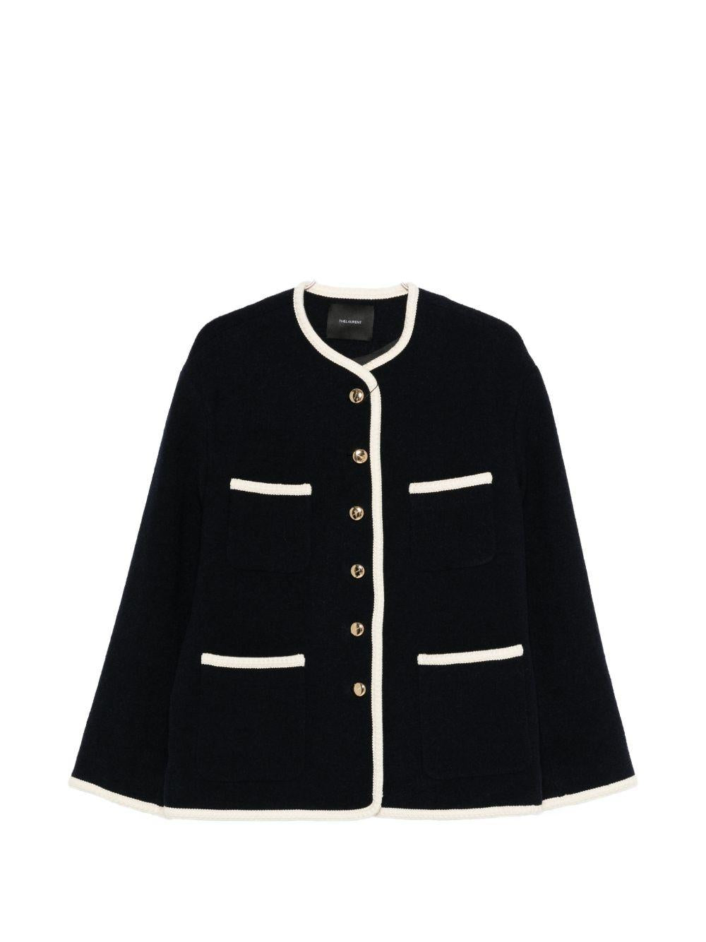 Giacca con bottoni in blu Thelaurent - donna 