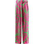 Pantaloni palazzo stampa floreale multicolor dries van noten - donna 