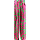 Pantaloni palazzo stampa floreale multicolor dries van noten - donna 