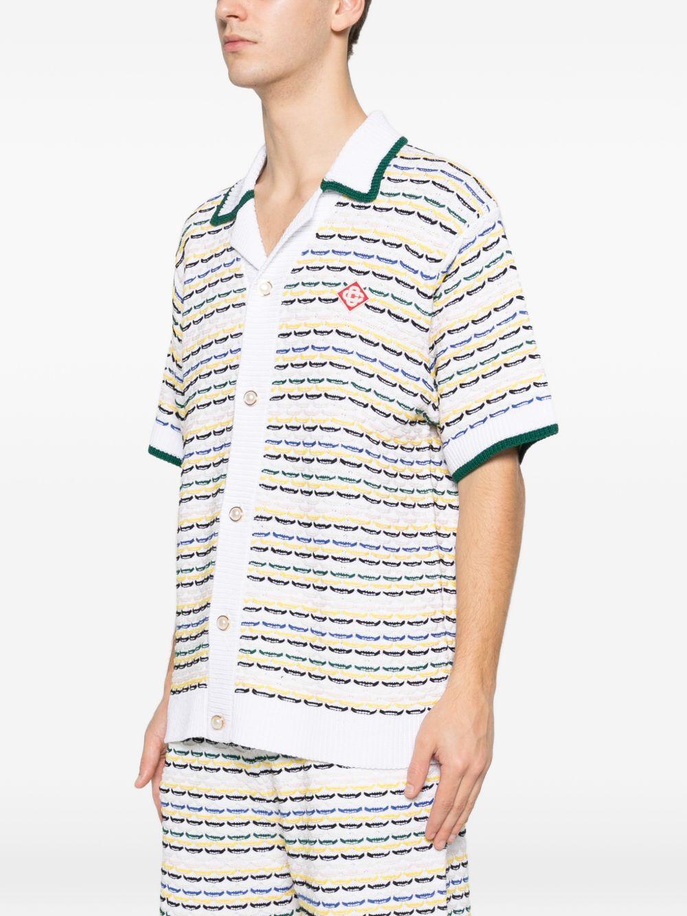 Camicia a righe in bianco Casablanca - uomo 