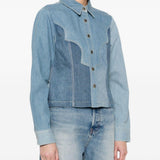 Giacca patchwork con bottoni in blu Levi's blue tab - donna 