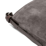Borsa a tracolla in suede in grigio Dries van noten - donna 