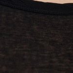 Top crop a maniche lunghe in nero Rick owens - donna 