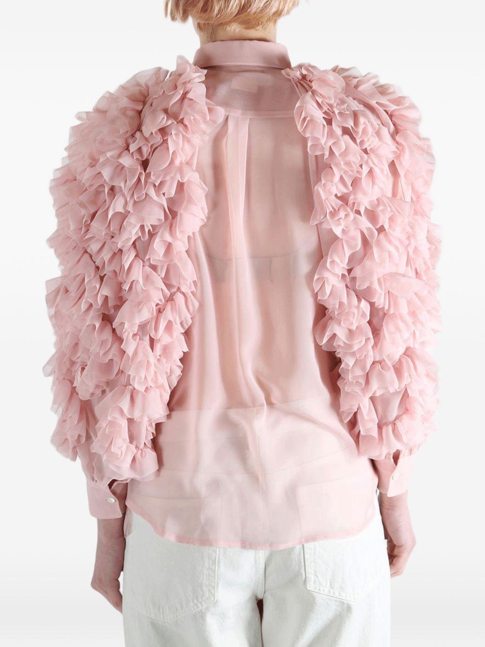 Camicia con volant in rosa OMME DES GARCONS COMME DES GARCONS - donna 