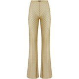 Pantaloni Raschel a gamba ampia in dorato Missoni - donna 