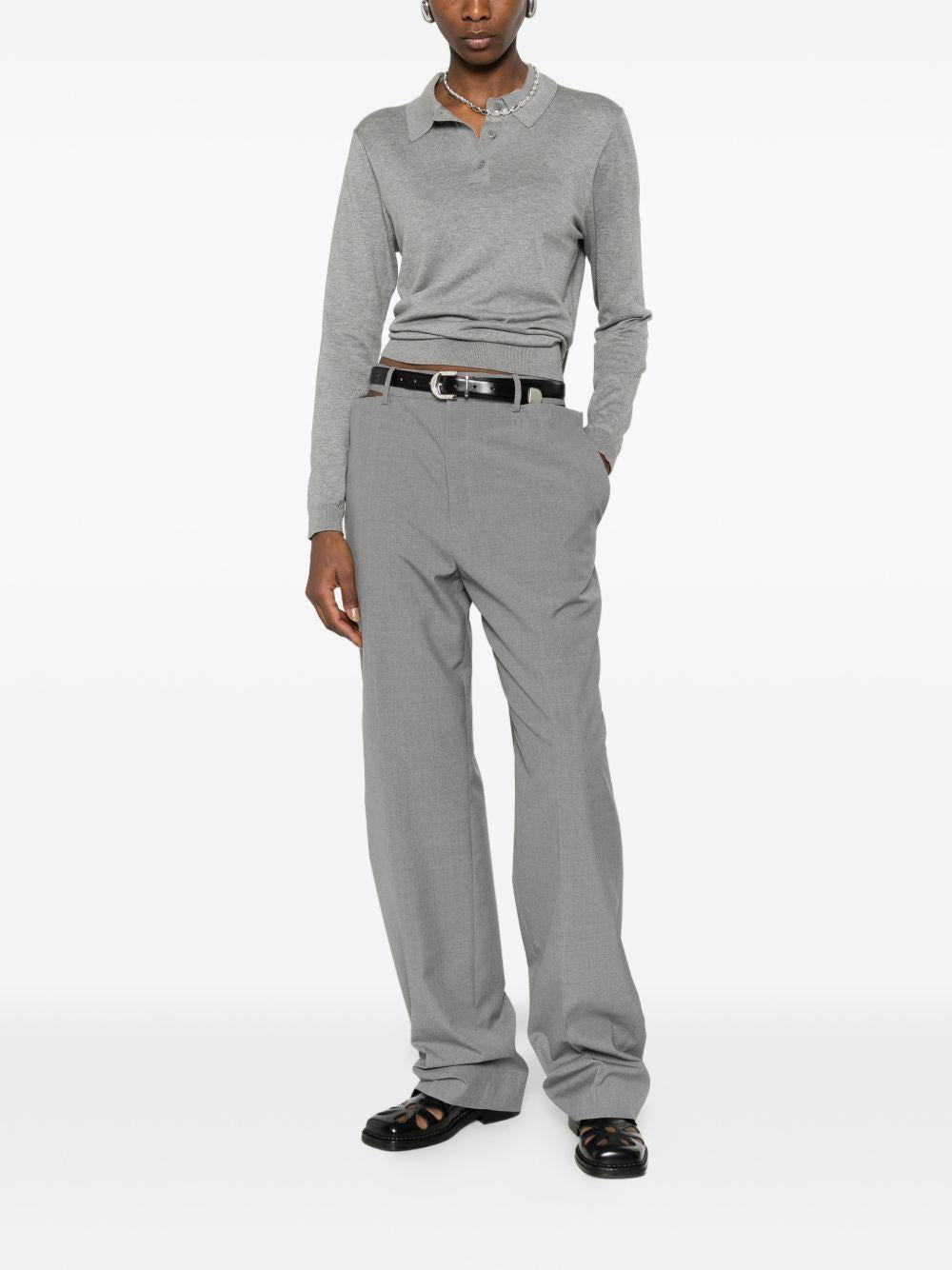 Pantaloni 140 in grigio jil sander - donna 