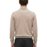 Polo in cotone grigio chiaro 