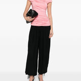 Top drappeggiato in rosa Self-portrait - donna 