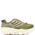 Sneakers con lacci in verde 