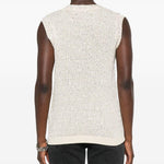 Top Melyssa con paillettes in bianco Golden goose - donna 