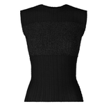 Top plisettato sheer in nero Issey Miyake - donna 