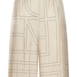 pantaloni pigiama in avorio toteme - donna 