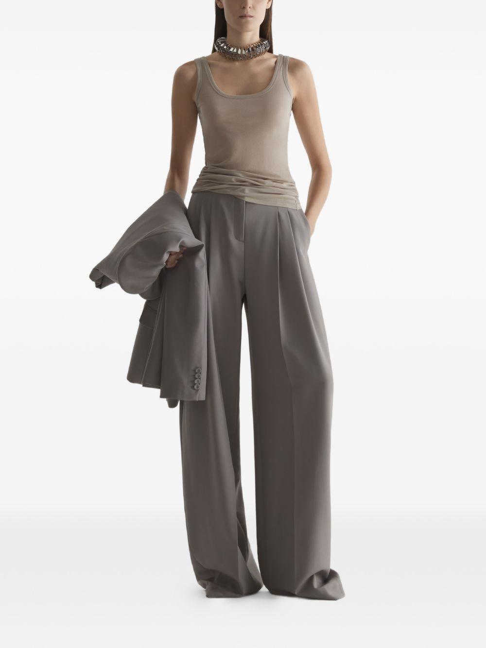 Canotta in jersey in beige Mugler - donna 