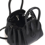 Borsa a mano Tulipea in nero 