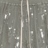 Pantaloncini con paillettes in verde Rick owens lilies - donna 