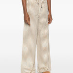 Pantaloni Ordine a righe in marrone Maxmara - donna 