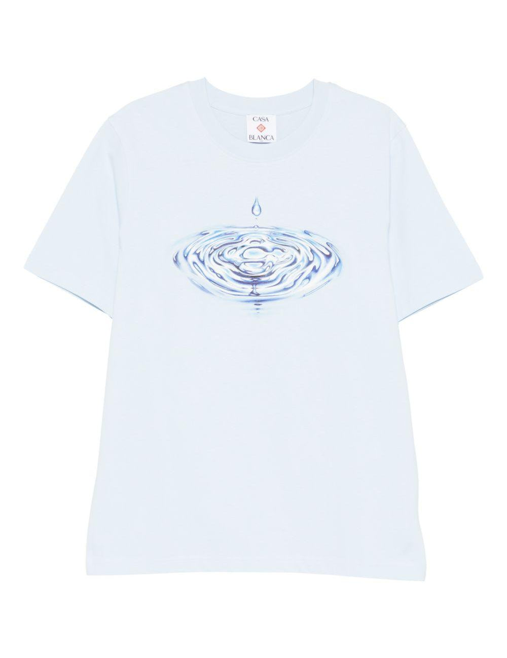 T-shirt con grafica in azzurro Casablanca - uomo 