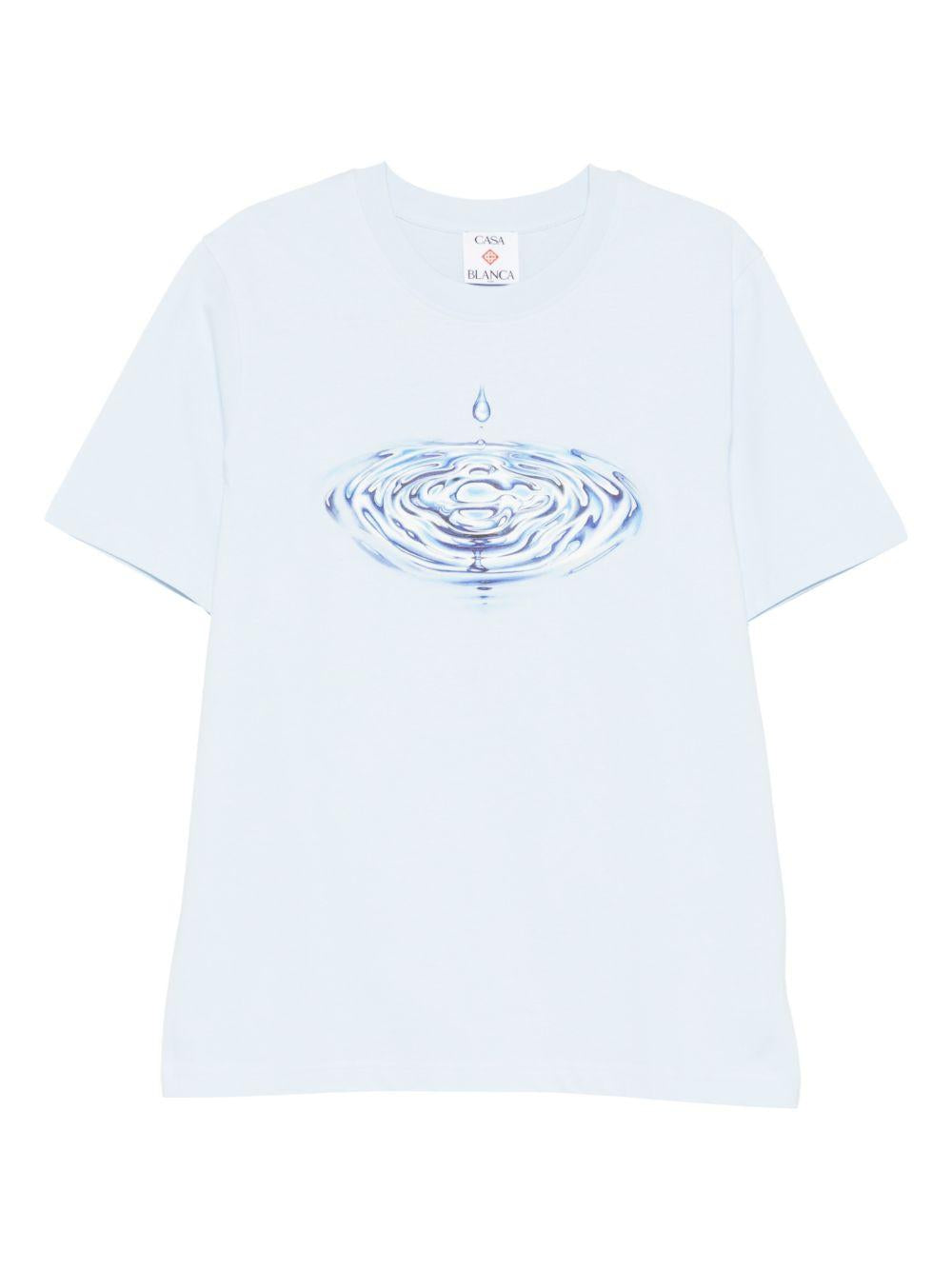 T-shirt con grafica in azzurro Casablanca - uomo 