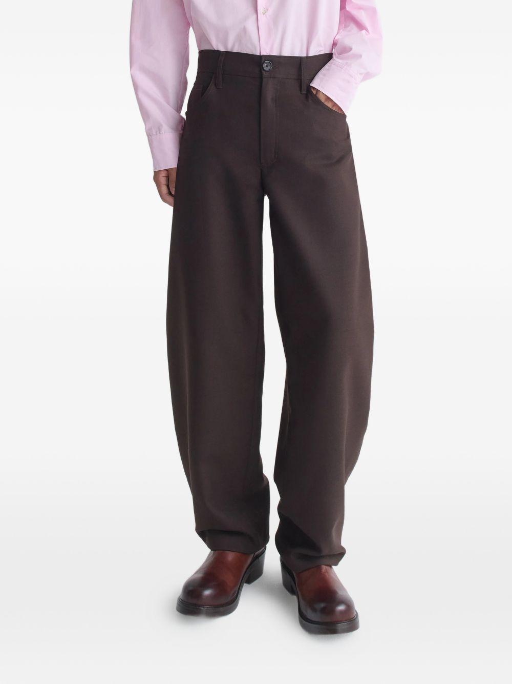 Pantaloni Gino con applicazione in marrone Sefr - uomo 