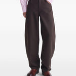 Pantaloni Gino con applicazione in marrone Sefr - uomo 