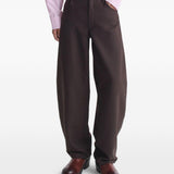 Pantaloni Gino con applicazione in marrone Sefr - uomo 