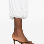 Gonna midi arricciata in bianco Norma kamali - donna 