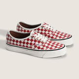 Sneakers authentic 44 diamond check in bianco e rosso Vans - unisex 
