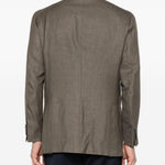 Blazer doppiopetto in verde Kiton - uomo 