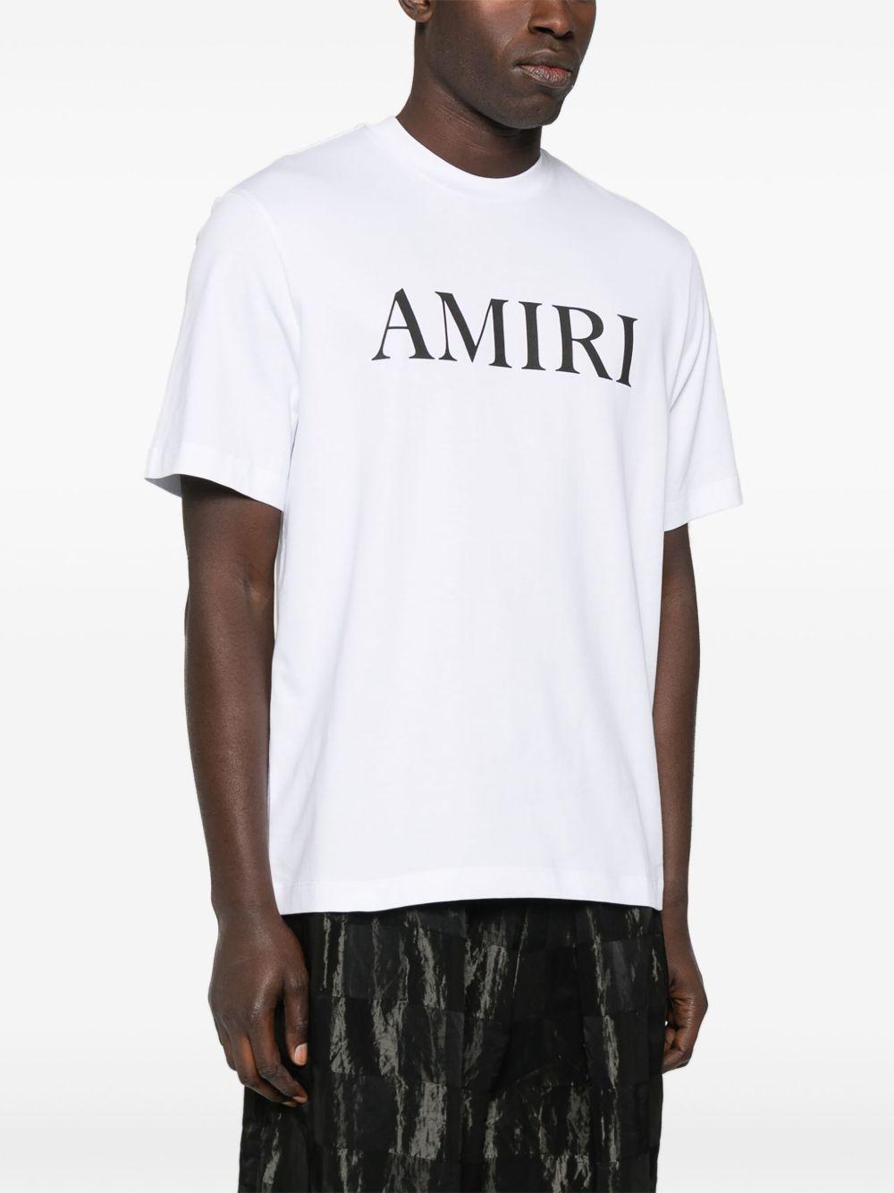 T-shirt a maniche corte con logo  in bianco 